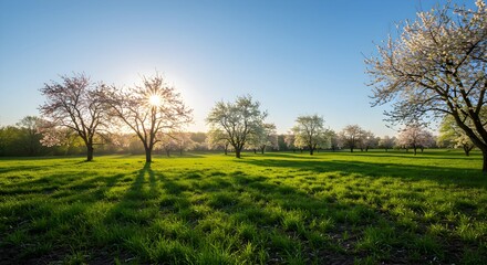 Fototapeta premium Spring Wallpaper Weather Panorama