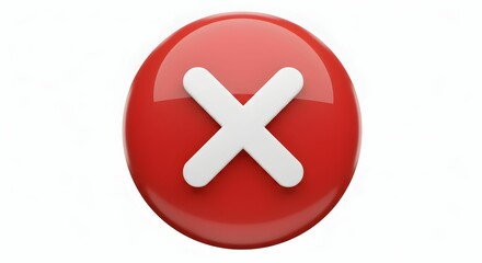 Fototapeta premium red cross mark