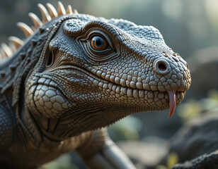 Obraz premium Fearsome Majesty: The Powerful Komodo Dragon