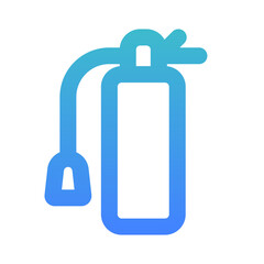 Obraz premium extinguishers outline gradient icon style