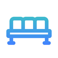 waiting room outline gradient icon style