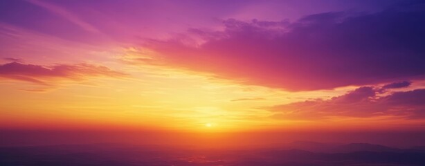 Obraz premium Vibrant Sunset Sky with Dramatic Colors
