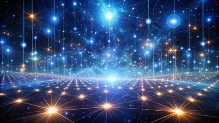 Pulsating Code Sky: AI Constellations in Space