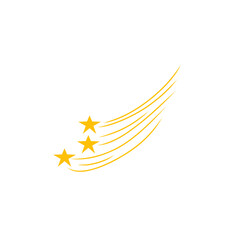 Obraz premium shooting star vector illustration