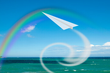 海と虹と紙飛行機-2