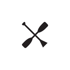  canoe paddle vector icon