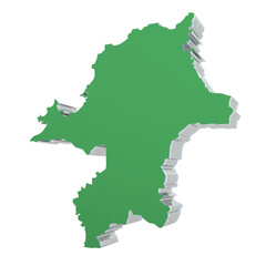 福岡県（緑：右25度：背景透明）