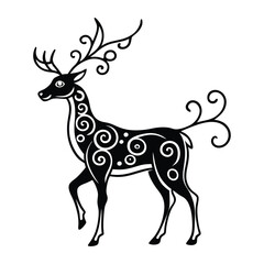  deer icon  vector illustration