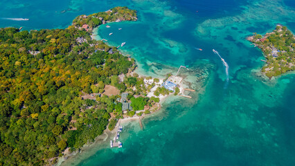 Aerial View of the Stunning Rosario Islands in Cartagena, Bolivar, Colombia