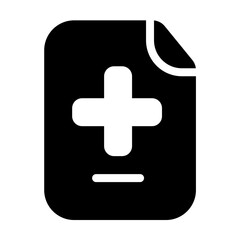 medical resume glyph style