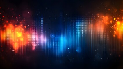 Fototapeta premium Colorful audio wave backdrop
