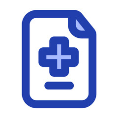 Obraz premium medical resume blue style