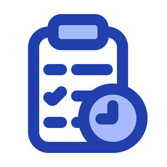 time test blue style