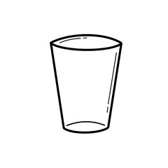 sketch of a glass