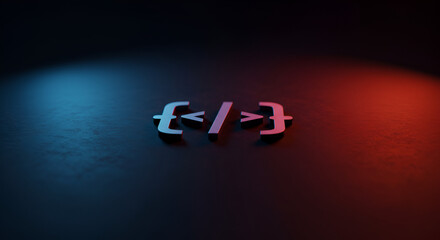 Subtle Code Brackets - Minimal Coding Brackets with Soft Shadow