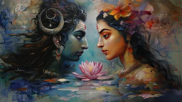 Lord shiva and parvathy