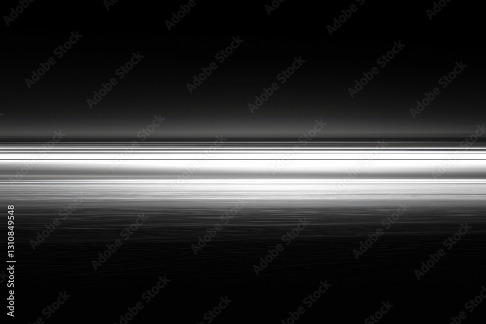 Wall mural black and white abstract lines with soft light and gradient effects