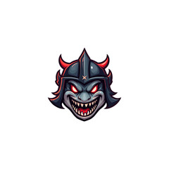 Angry Shark Warrior Head