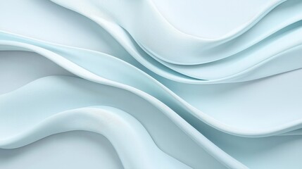 Obraz premium Abstract soft fluid shapes in blue tones form elegant flowing patterns, perfect for background use.