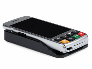 Modern Mobile Payment Terminal with Smartphone Dock Device for
