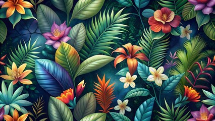 background of colorful leaves