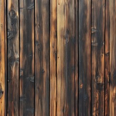 Naklejka premium Dark brown vertical wooden planks background.