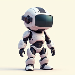 Cute Robot Character 3D Render - AI and Robotics