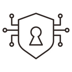 Secure Development Outline Icon