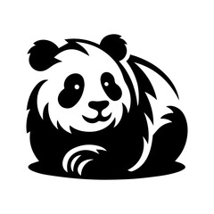 Vector illustration of cartoon panda