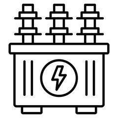 Power Transformer Outline Icon