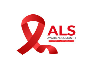 vector graphic of May is ALS Awareness Month, with the goal of raising awareness and driving research for the disease. Design for web banner, cards, prints, social media, poster, flyer and background 