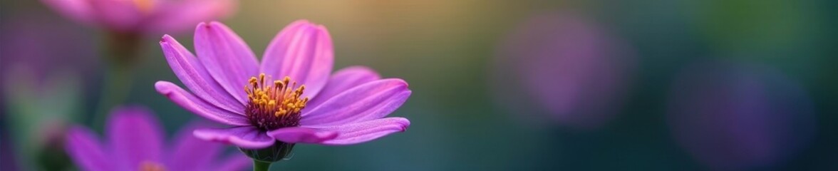 Vibrant purple flower, butterfly wings delicately unfolded , insect, butterfly, colorful