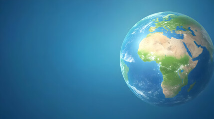 Fototapeta premium Detailed 3D Digital Earth Globe Illustration