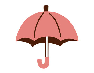 開いた傘／ベクター手書きイラスト