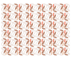 printable seamless leaf pattern design