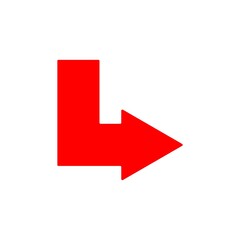 シンプルな矢印のアイコン　イラスト
