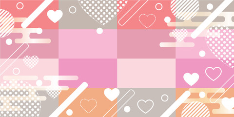 母の日　ハート　和柄　背景