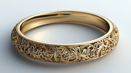 Design a golden bangle