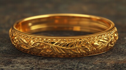 Design a golden bangle