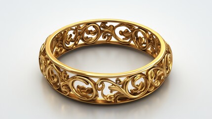 Design a golden bangle
