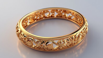 Design a golden bangle