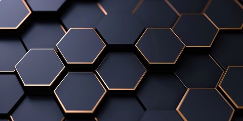 abstract background with hexagons