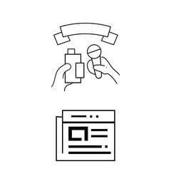 press freedom concept vector illustration.