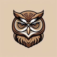 Obraz premium Powerful Owl Logo