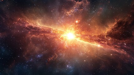 cosmic nebula explosion in space