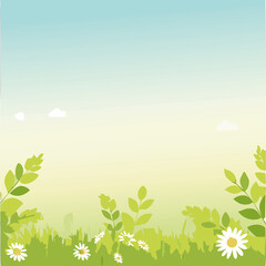 Obraz premium Print、さわやかな夏を感じさせるような透き通る壁紙、爽やかな風を感じる風景の画像