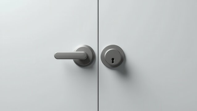 A padlock for cabinet with a sleek, modern design on a white background.