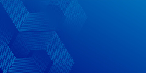 Abstract Hexagon Blue Tech Finance Fintech Background Abstract Pixel Pattern. Abstract Business Tech Simple hexagon