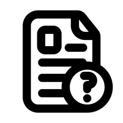 trouble cv outline black style