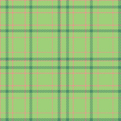 Modern Warm Pale Light Green Seamless Tartan Fabric Design